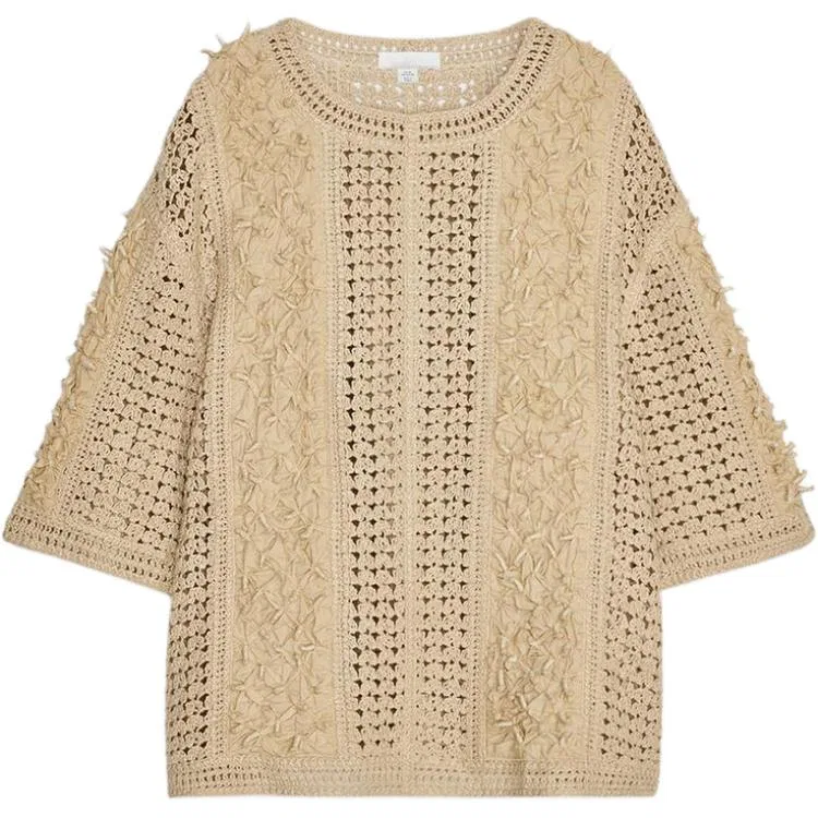 Женская рубашка с длинным рукавом Fanglu Lin, ZARA, Tan