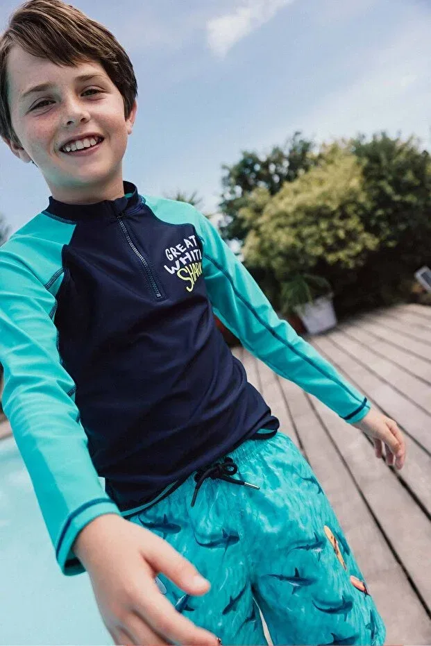 Детская футболка с длинным рукавом Boboli, Navy Blue