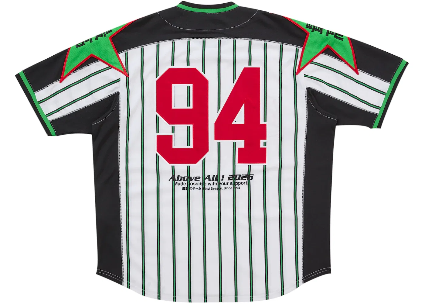Мужская бейсбольная джерси с принтом Stars Jersey Supreme, Stripe — фото 2