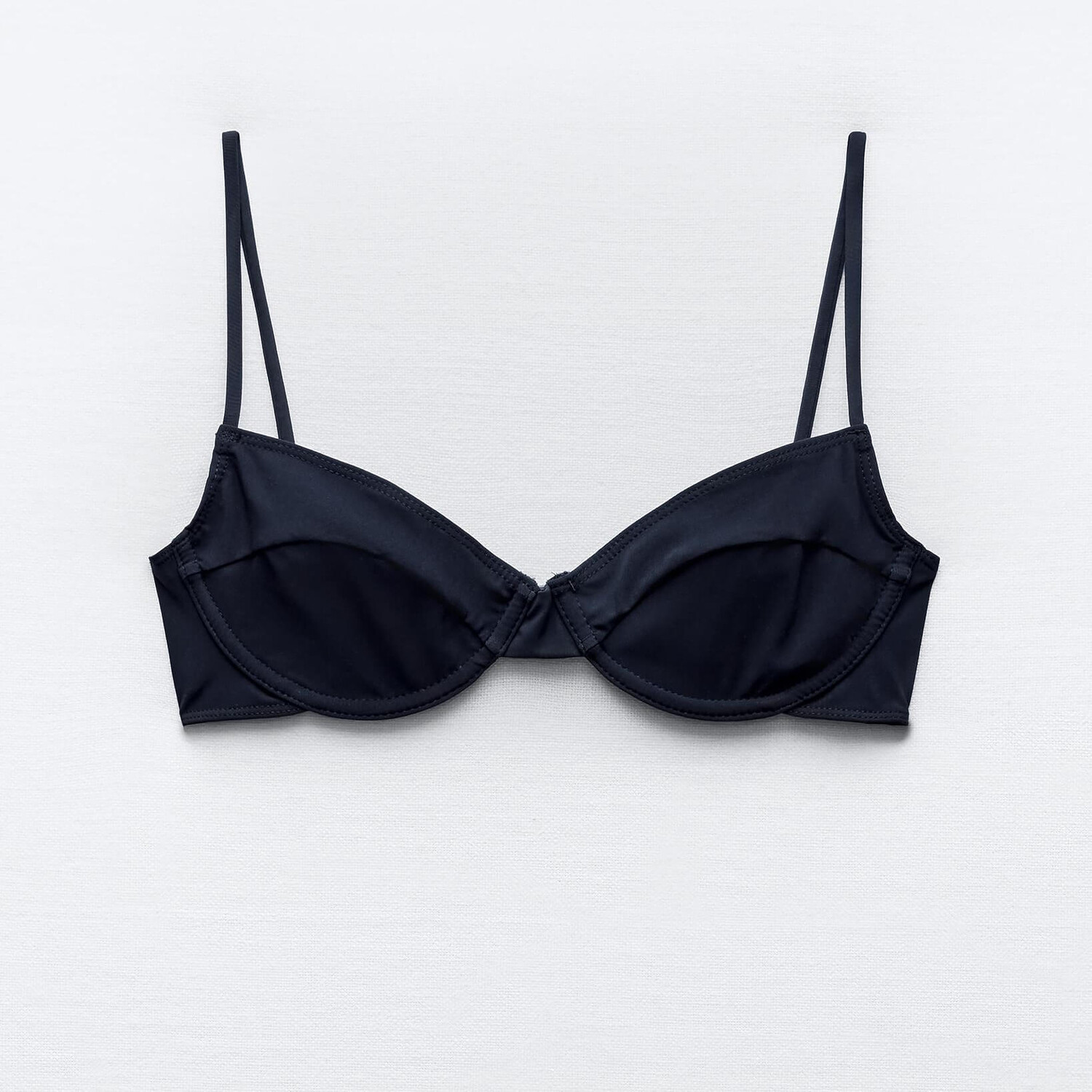 

Топ-бикини Zara Underwired, темно-синий
