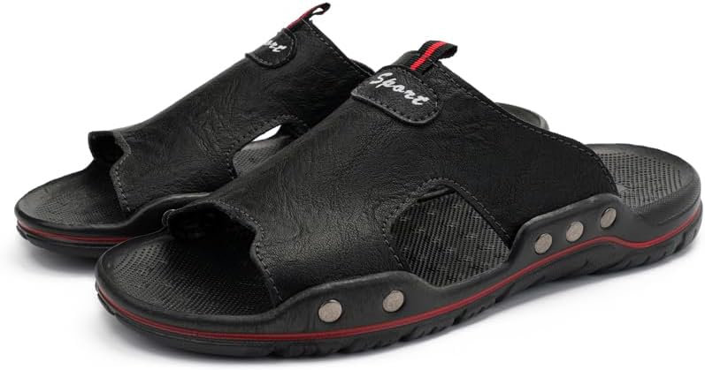 

Мужские летние повседневные сандалии AQIXIDX, летняя спортивная пляжная обувь, удобные дышащие сандалии с открытым носком для ходьбы, черный