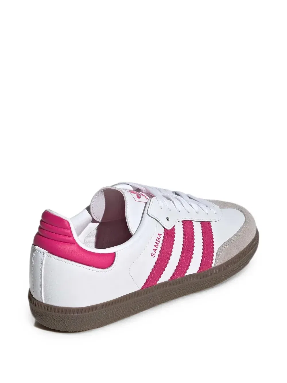 Кеды Samba из кожи со вставками Adidas Kids, белый — фото 2