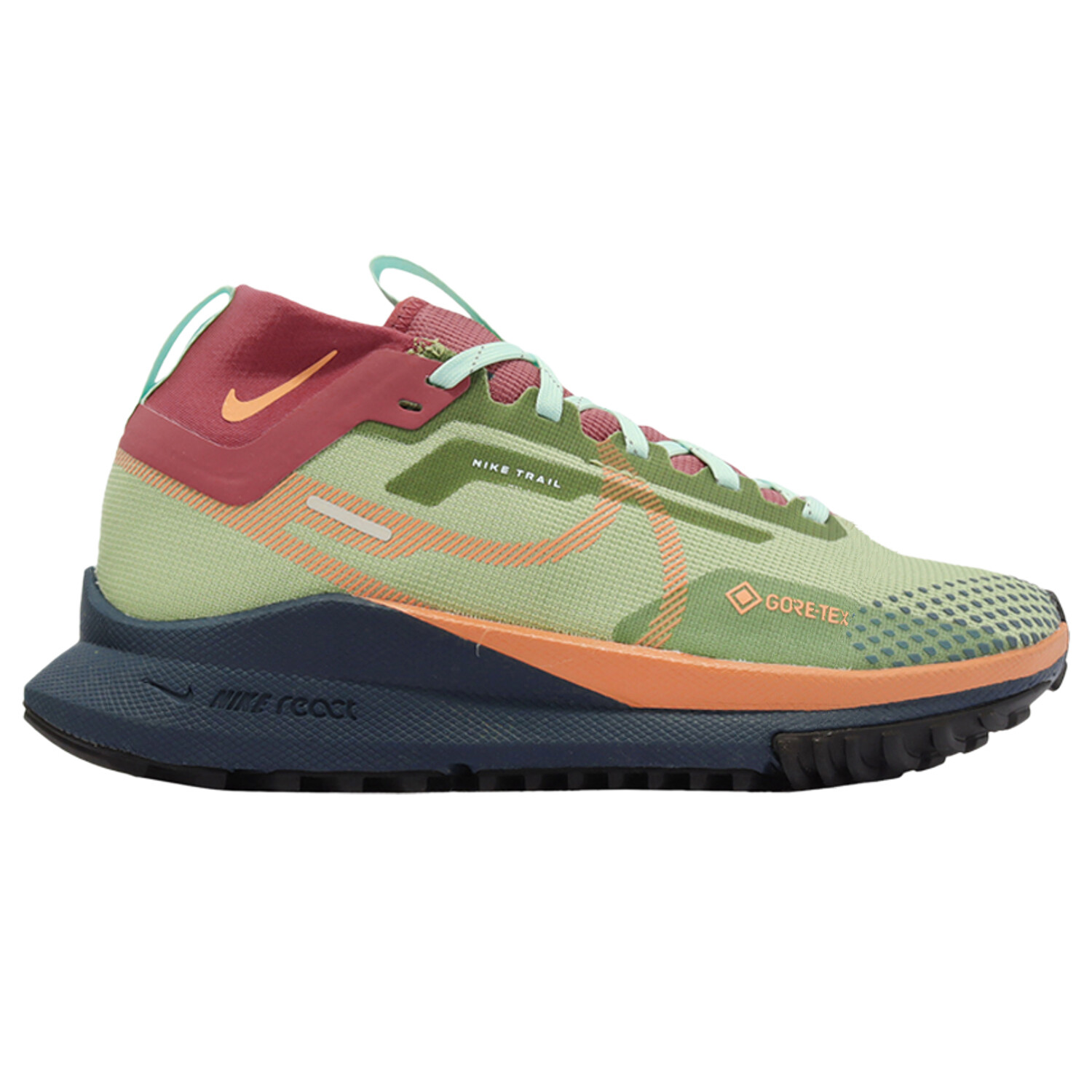 Кроссовки Nike Wmns React Pegasus Trail 4 GORE-TEX 'Alligator Orange Trance', Зеленый