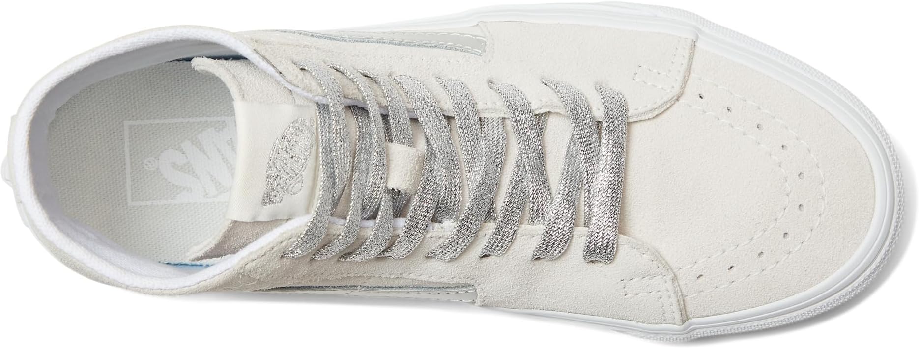 Кроссовки Vans Fu Sk8-Hi Tapered, цвет High Shine Silver — фото 2