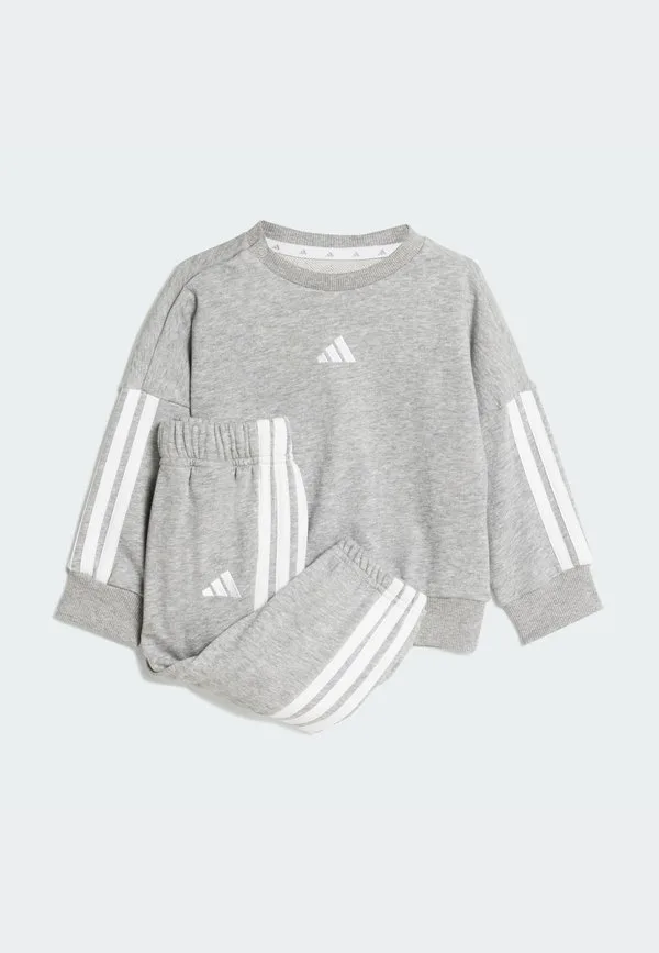 Детский спортивный костюм с тремя полосками, размер 240. Adidas Performance, Medium Grey Heather White — фото 3
