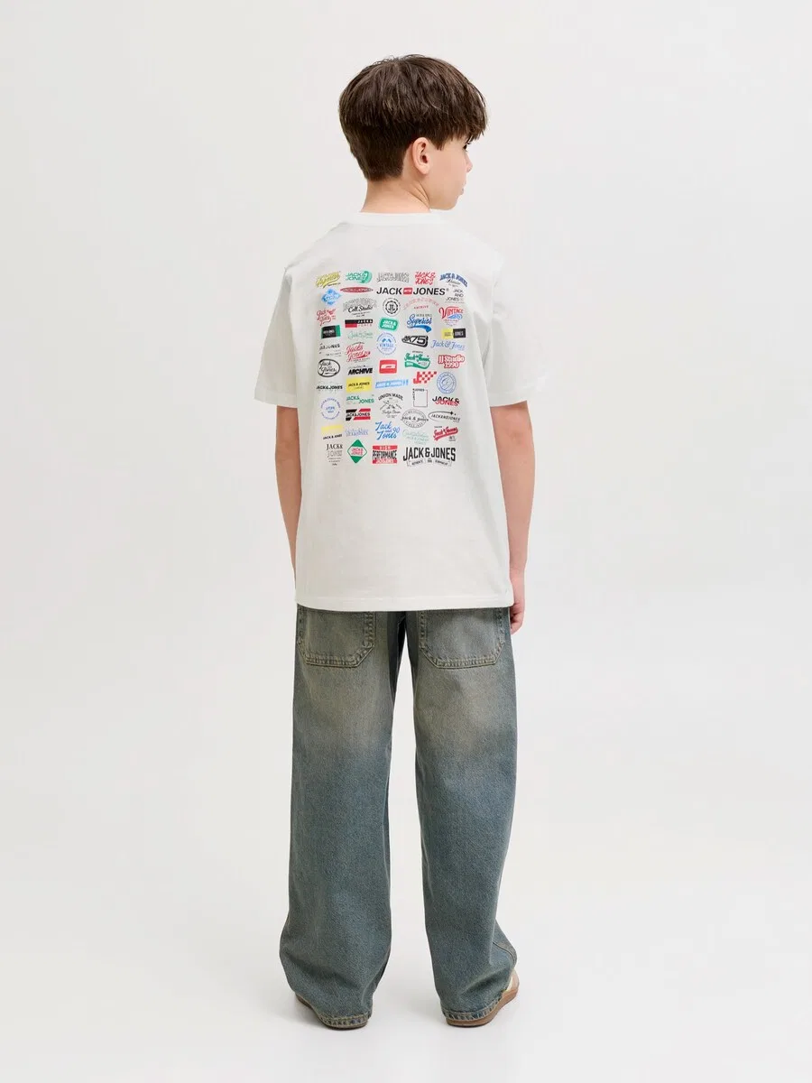 Детская футболка 'JJLegacy' белого цвета Jack & Jones Junior — фото 3