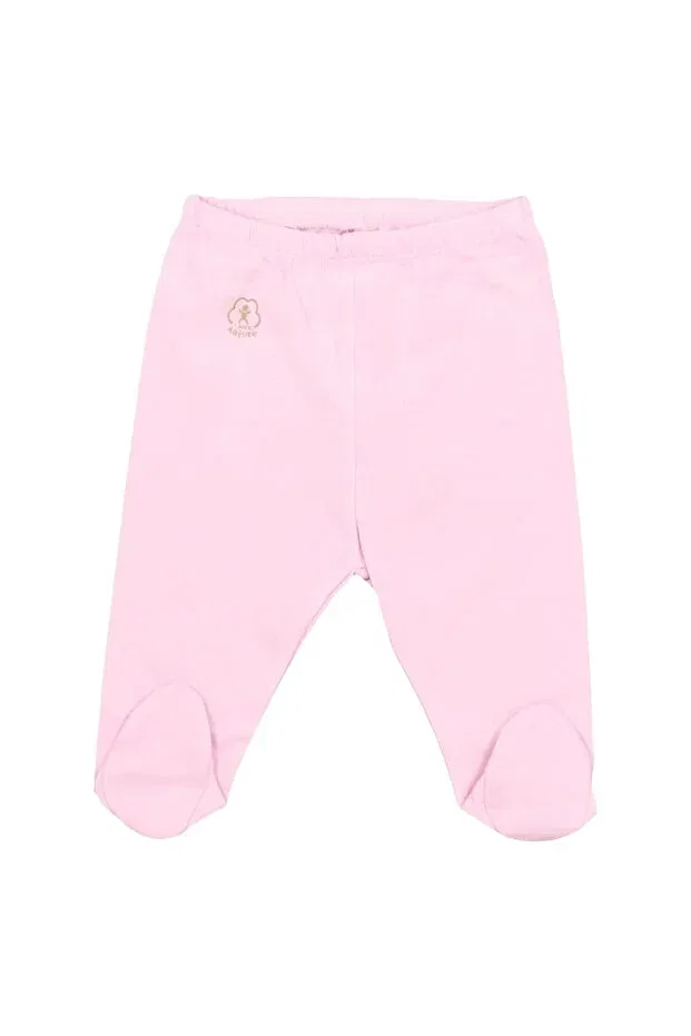 Детские брюки для девочек прямого кроя Biorganic, Pink