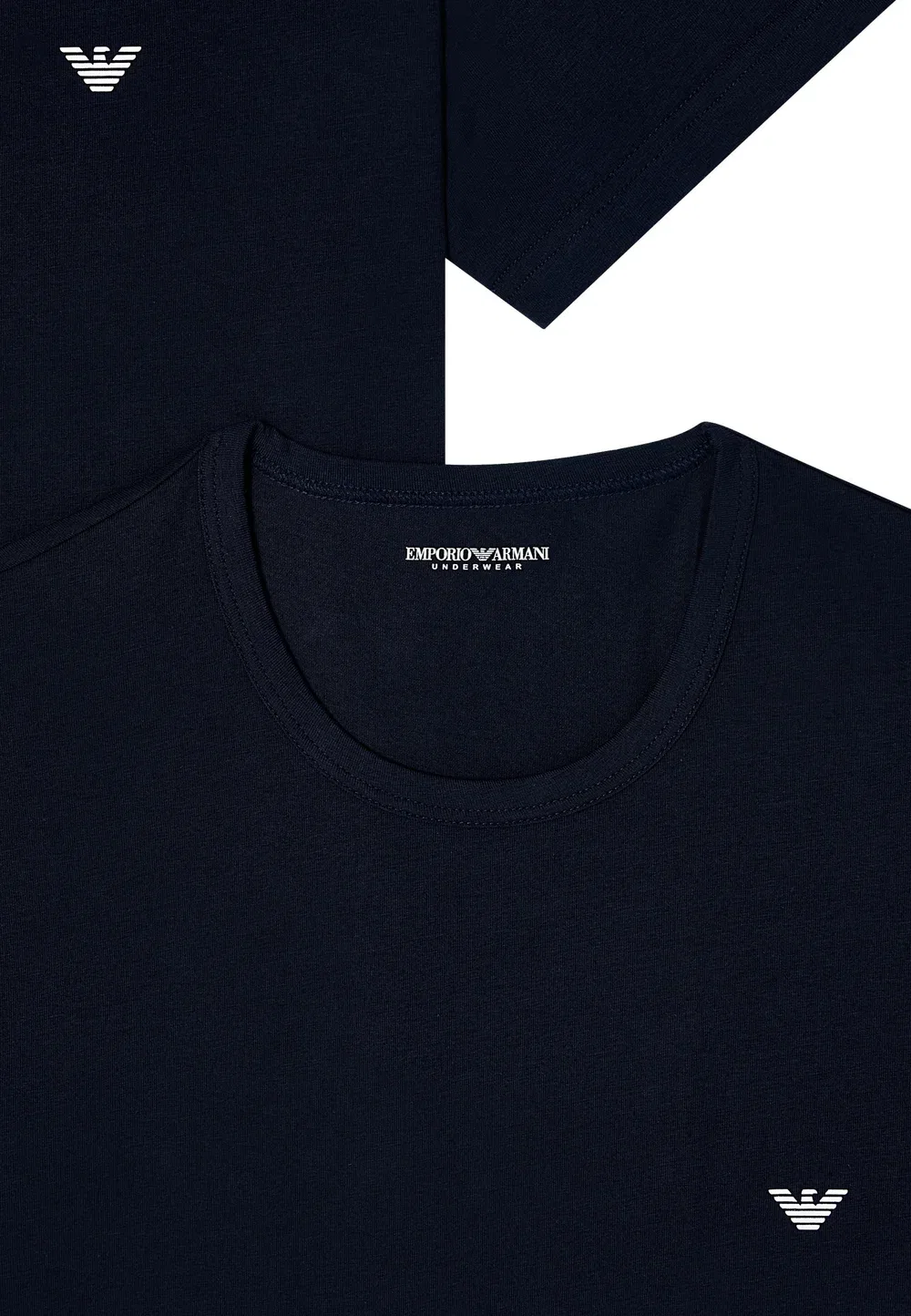 Комплект из 2 футболок с круглым вырезом Emporio Armani, Dunkelblau — фото 4