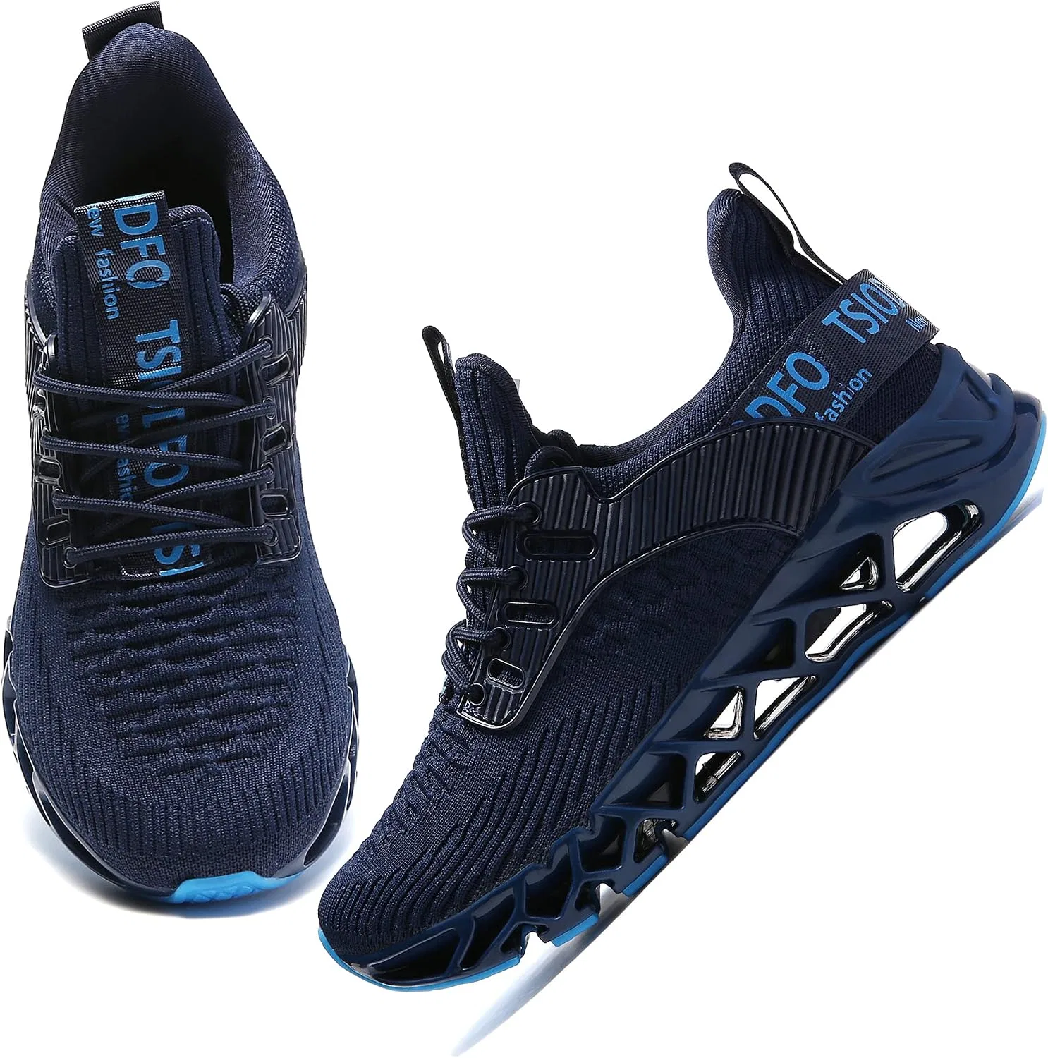 Детские кроссовки для бега с принтом TSIODFO, Navy Blue