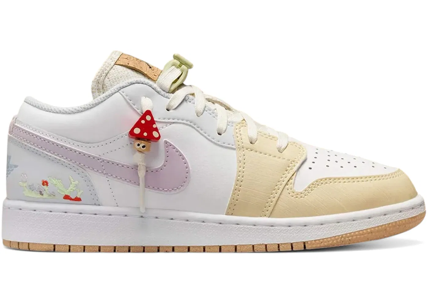 Детские кроссовки Lifestyle Jordan 1 Low Mushroom Jordan, Beige/White/Gum