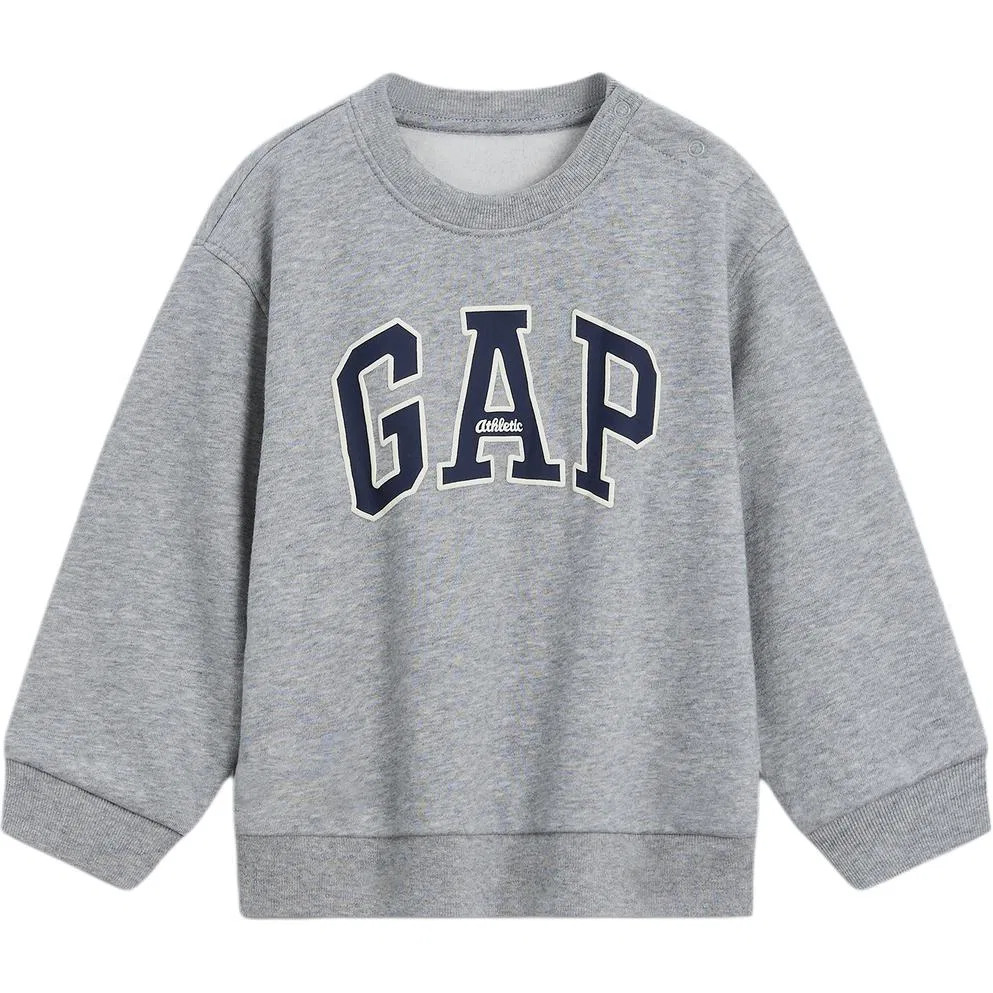 Детский свитшот с круглым вырезом Dark Red GAP — фото 3