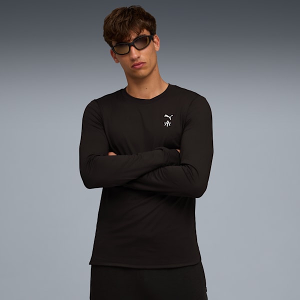 

Мужская тренировочная футболка с длинным рукавом Puma X Alex Toussaint, черный