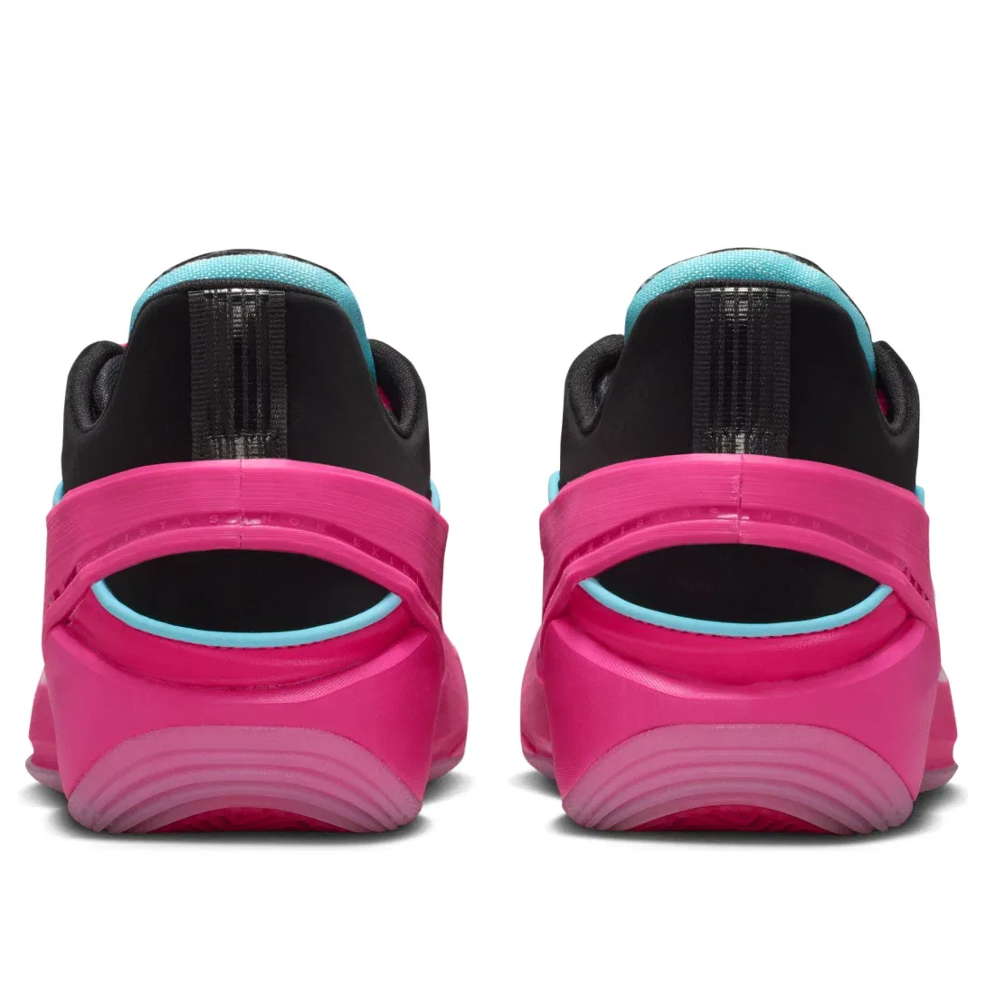 Детские кроссовки для баскетбола с шнуровкой Air Jordan Luka 5 Laser Fuchsia Black Fiberglass, фиолетовый — фото 4
