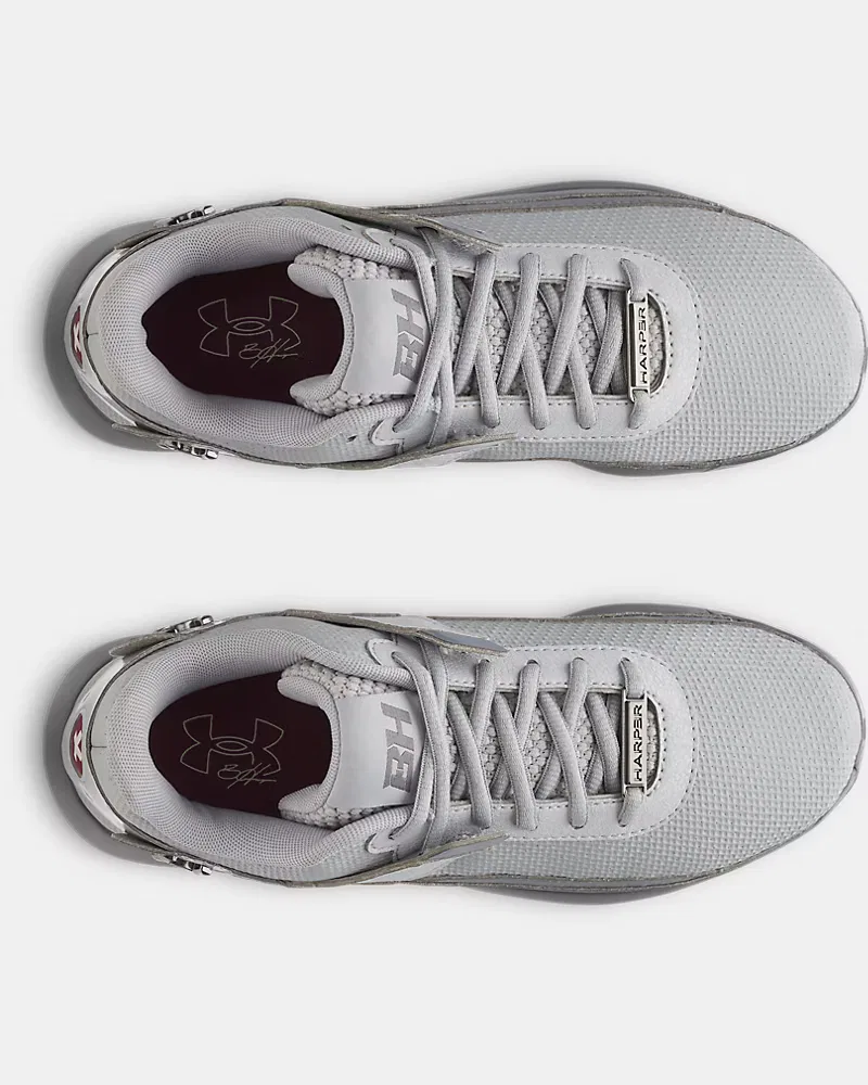 Бейсбольные бутсы для мальчиков с шипованной подошвой TPU Harper 10 TPU Jr UnderArmour, Baseball Gray/Titan Gray — фото 3