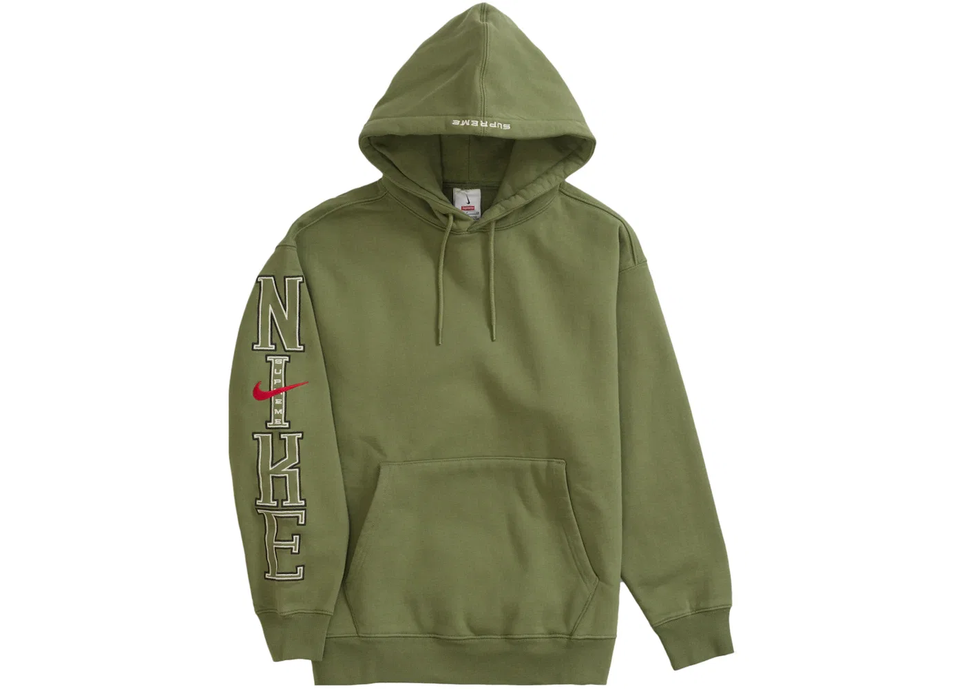 Мужская худи Supreme Nike, Olive — фото 2