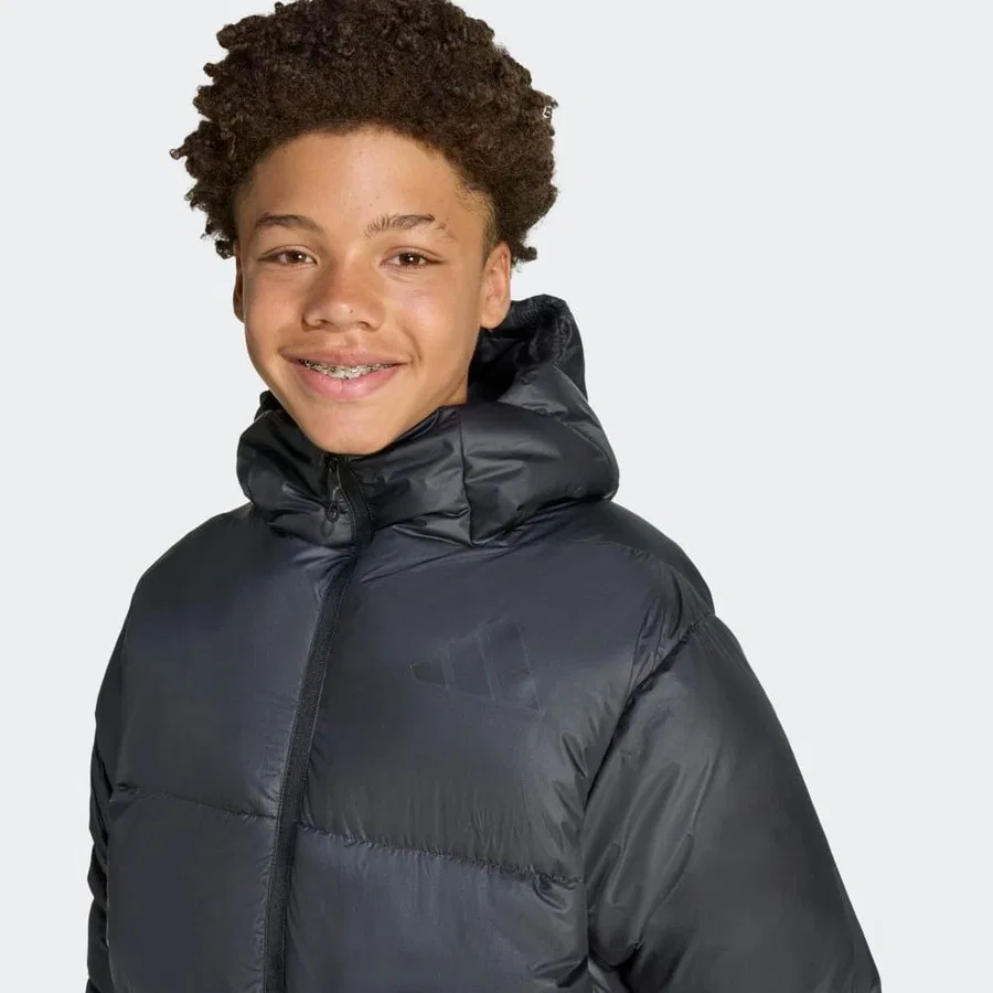 Детская куртка с утеплителем adidas JW2396 J Z.n.e. Jkt, Черный — фото 4