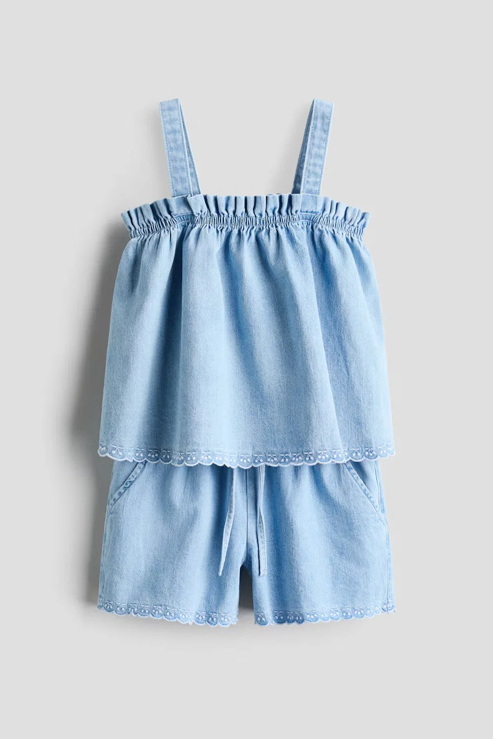 Джинсовый комплект из двух частей H&M, Helles Denimblau