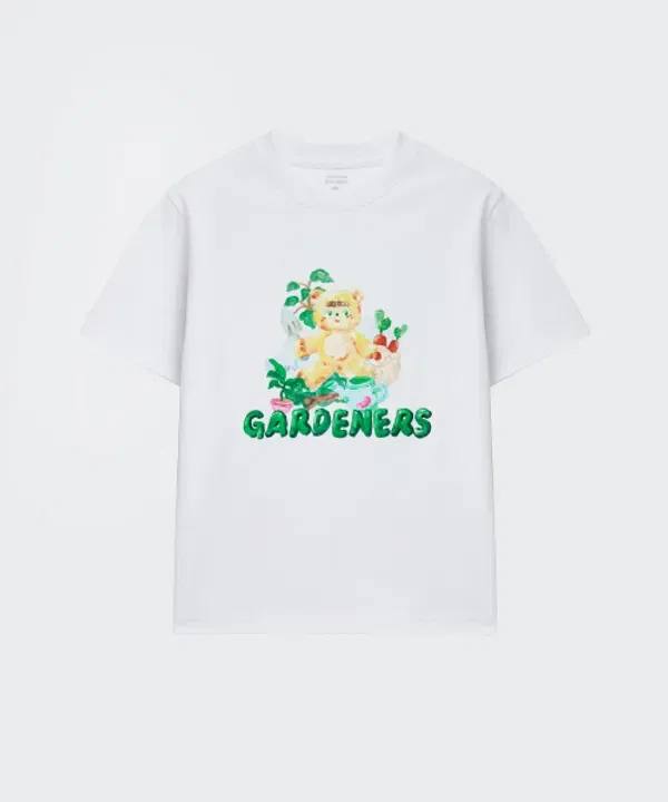 Футболка Gardener's, коллаборация Slowcoaster Musinsa Standard Kids, белый — фото 3