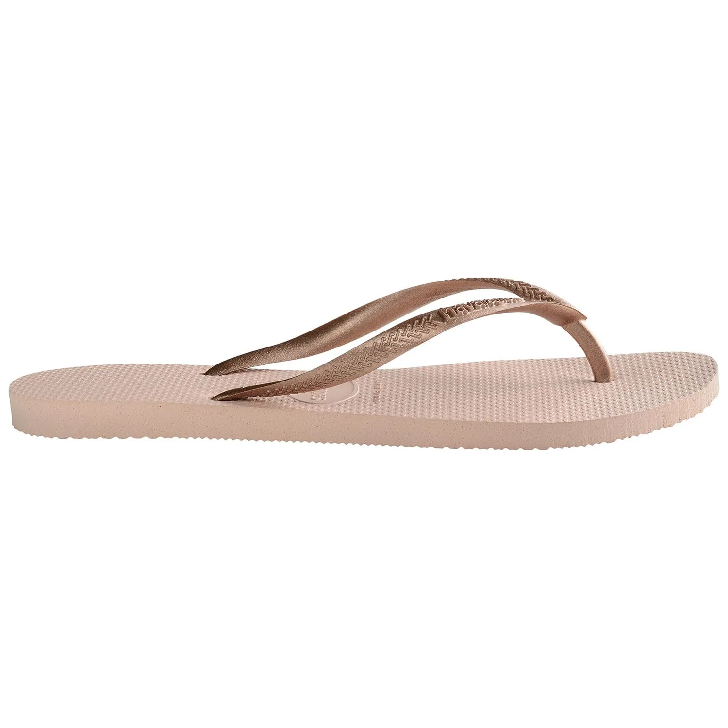 Шлепанцы детские с узким ремешком Tong Kids H.Slim Havaianas, розовый — фото 2