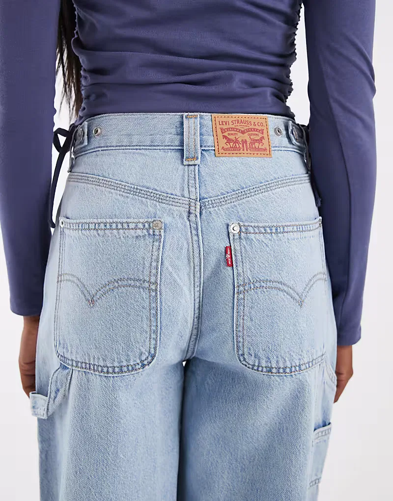 Джинсы Levi's Cinch Baggy Denim светло-голубой — фото 4