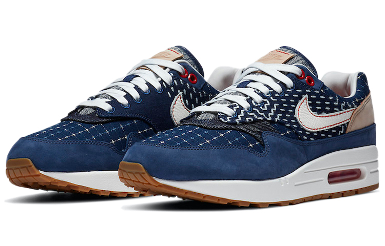 Кроссовки Nike Air Max 1, синий/белый — фото 3