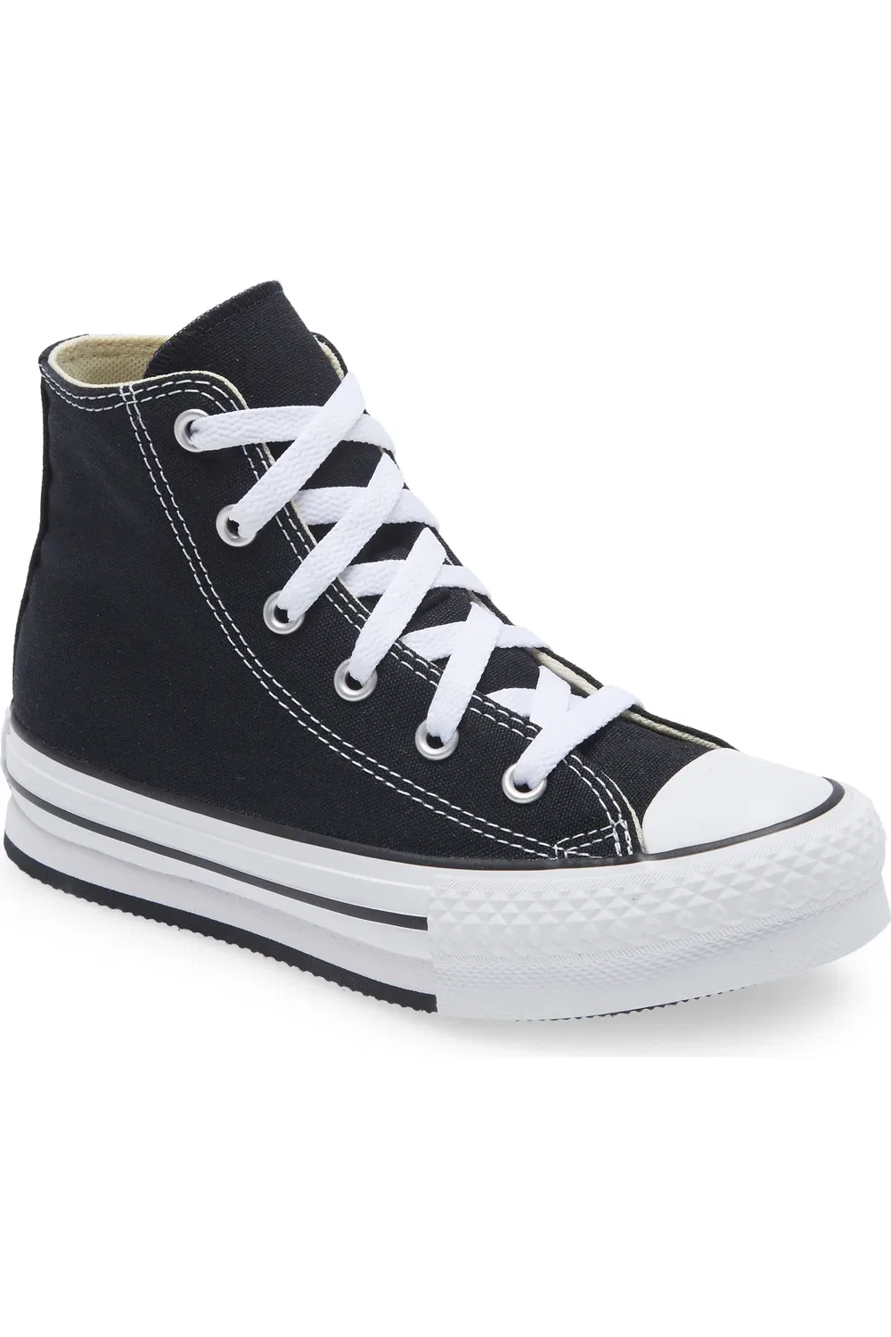 Кроссовки детские на платформе Chuck Taylor All Star EVA Lift Converse, черный/белый/черный