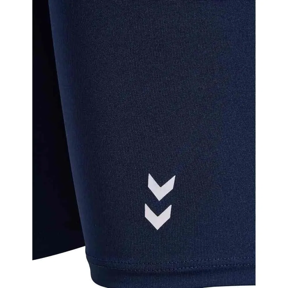 Детские леггинсы с высокой талией High Waist Short Leggings Hummel, Blue — фото 4
