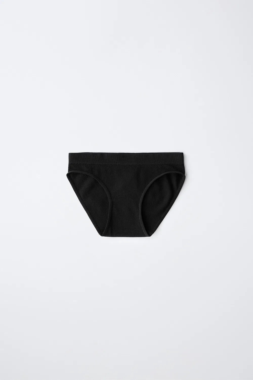 8-14 лет / Набор из 3 бесшовных трусиков ZARA, Black/White — фото 3