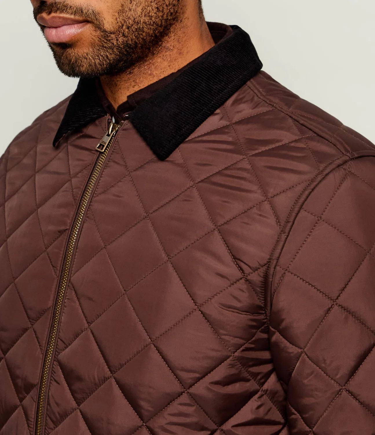Куртка стеганая Diamond Quilt U.S. Polo Assn., Marrone — фото 4