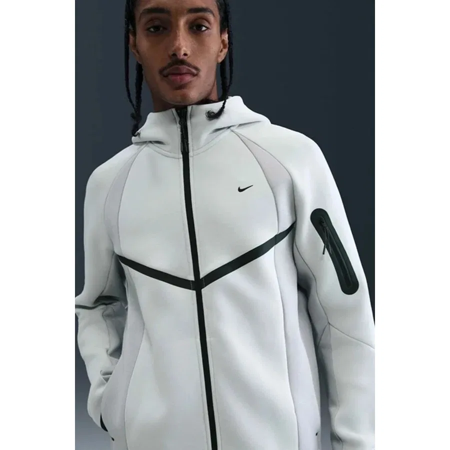Свитшот с капюшоном Tech Fleece Pro Full Zip Windrunner Nike, Зеленый — фото 3