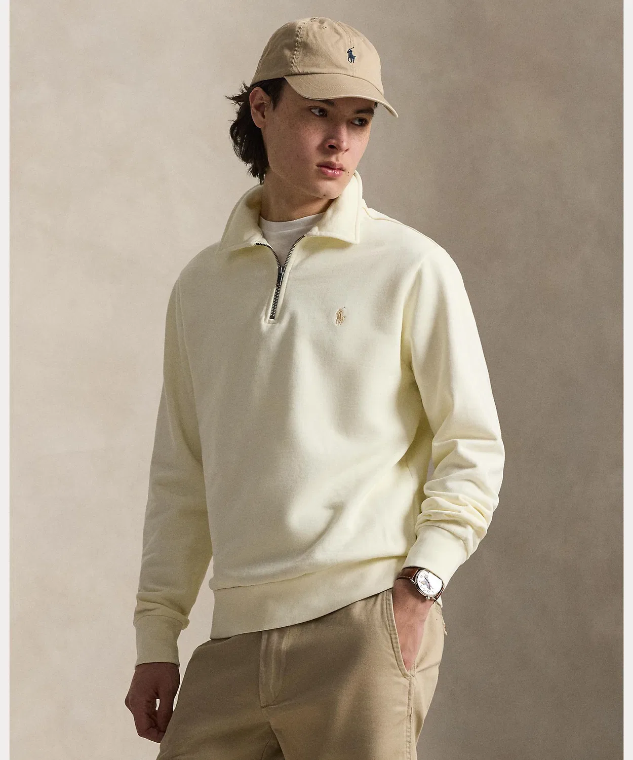 Мужской свитшот с длинным рукавомPOLO RALPH LAUREN, Натуральный