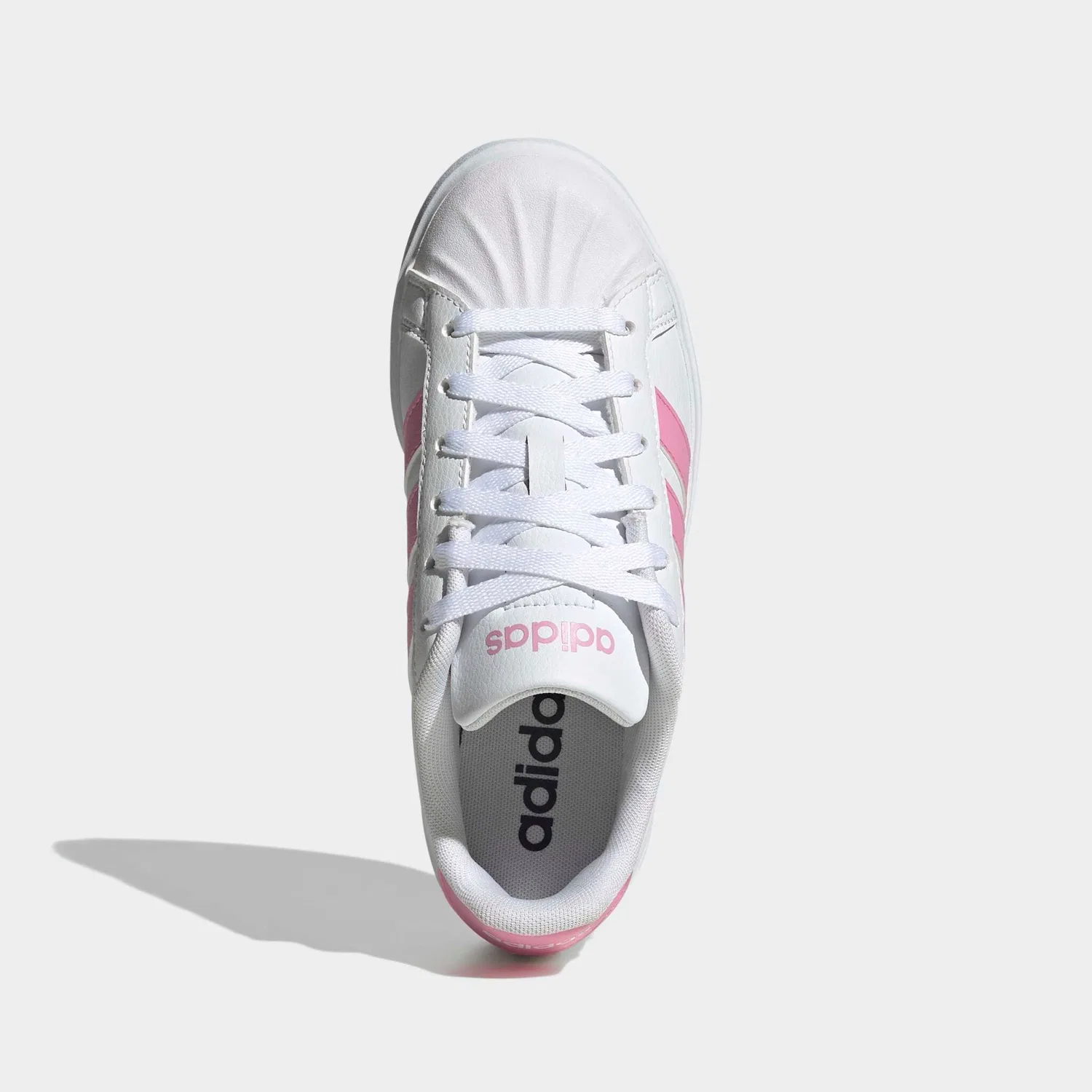 Детские кроссовки с мыском из резины Adidas Sportswear, Cloud White/St Tropic Bloom/Ftwr White — фото 4