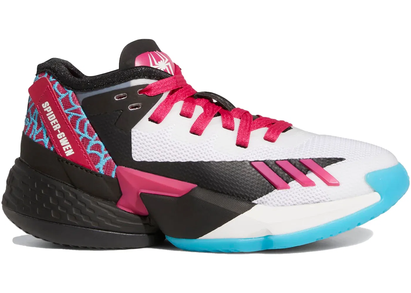 Детские кроссовки для баскетбола D.O.N. Issue #4 Adidas, Team Shock Pink Core Black Cloud White