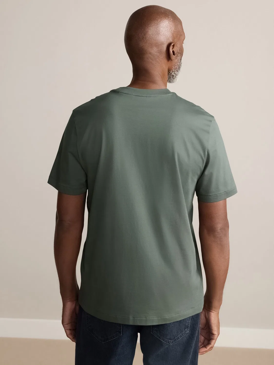 Футболка хлопковая Signature SUPIMA Cotton Next, темно-зеленый — фото 3