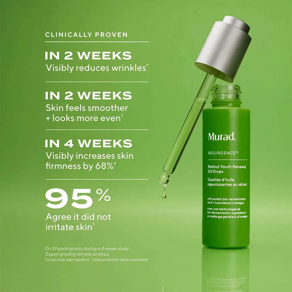 Масло для лица Retinol Youth Renewal Murad, зеленый — фото 2