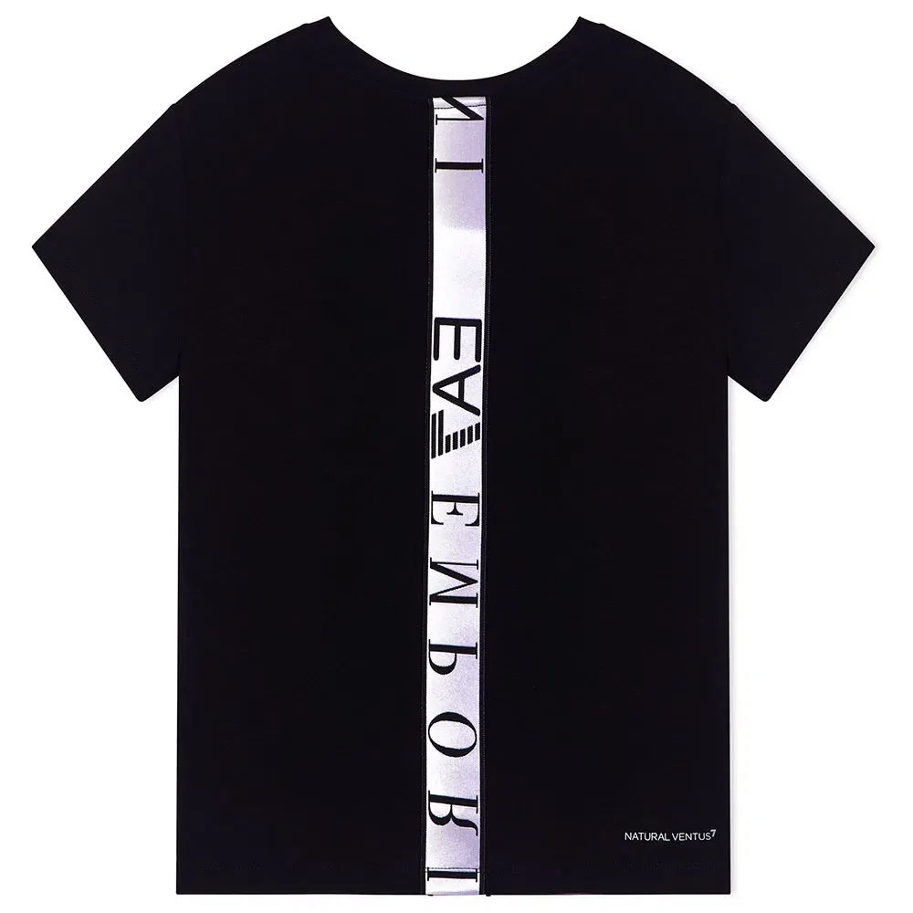 Футболка с коротким рукавом EA7 Emporio Armani, черный — фото 2