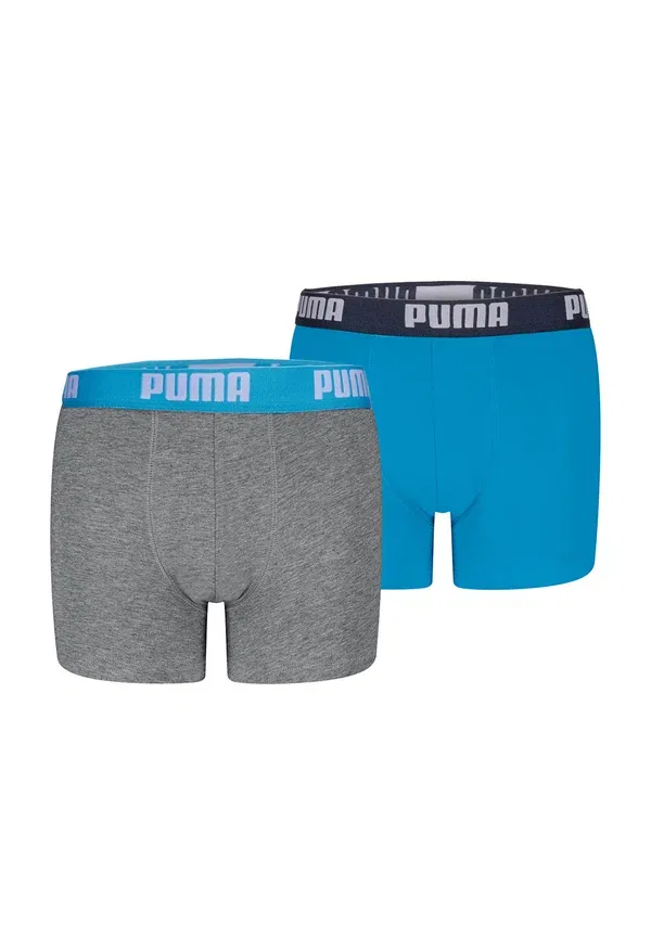 Набор из 8 трусов боксеры, хлопок с эластаном, Puma Grey Melange, серый — фото 3