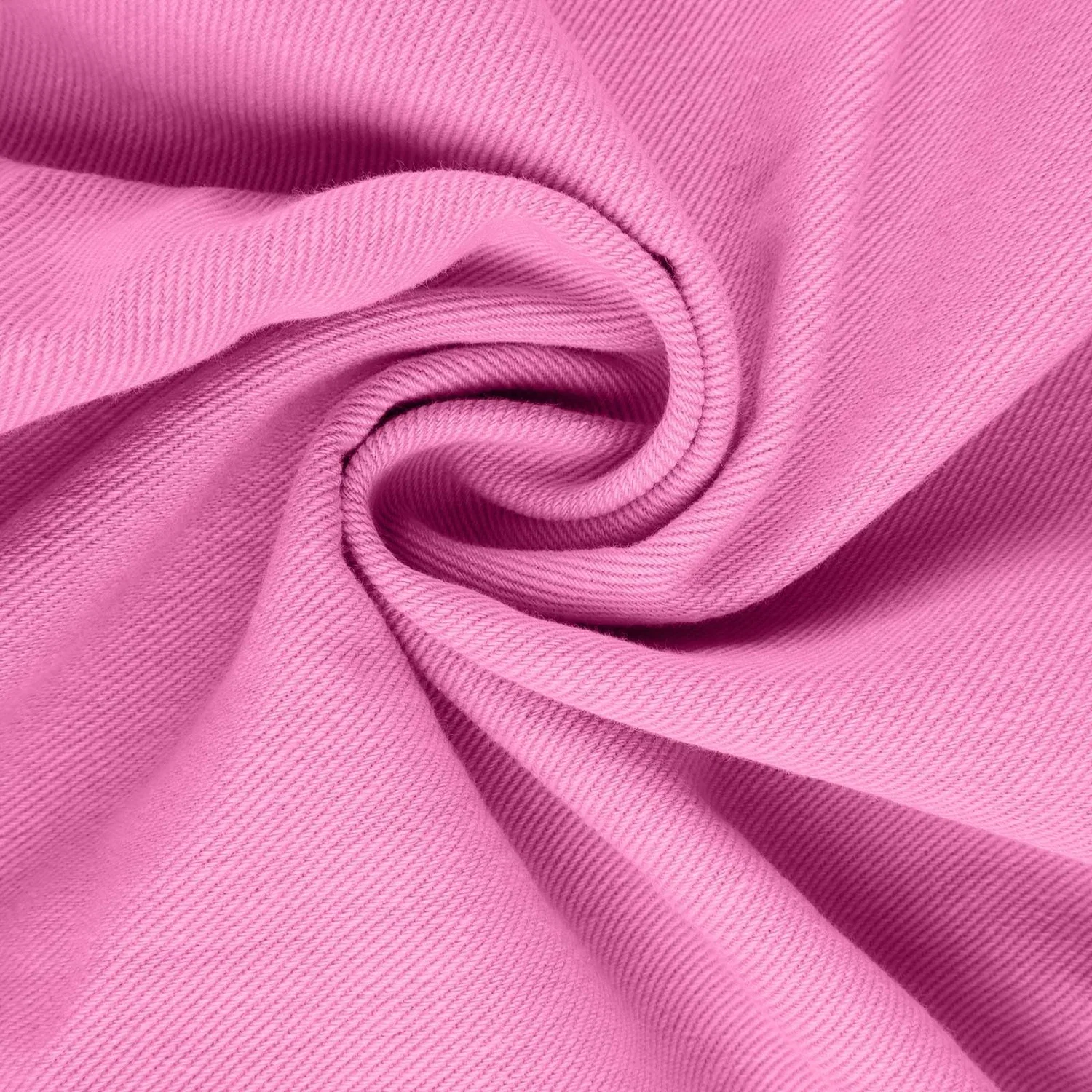 Женская джинсовая куртка оверсайз с длинным рукавом, Hot Pink — фото 2