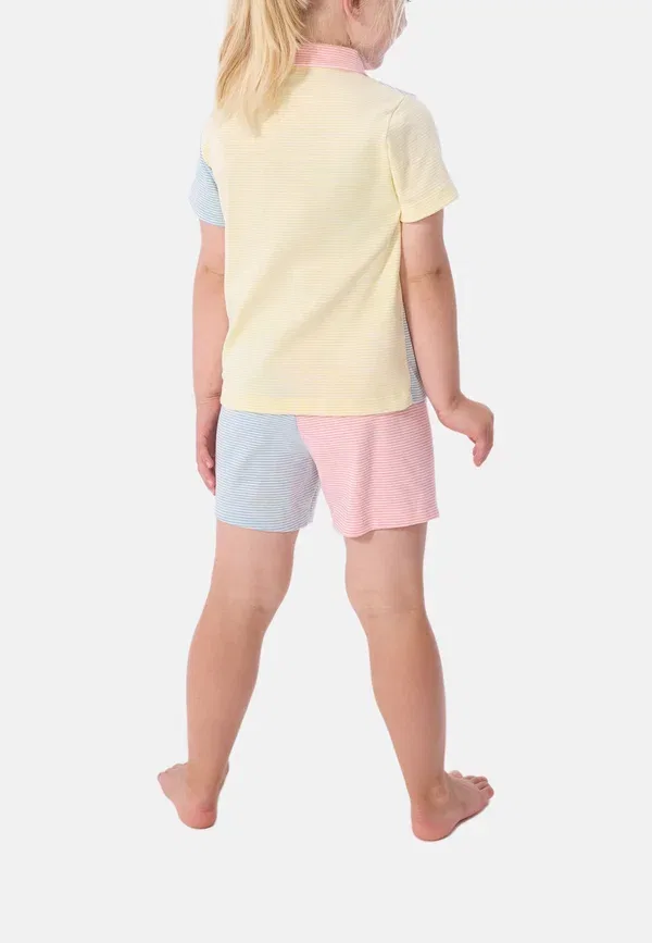 Комплект пижамы хлопковый Set - pyjama set Petit Bateau, marshmallow multico