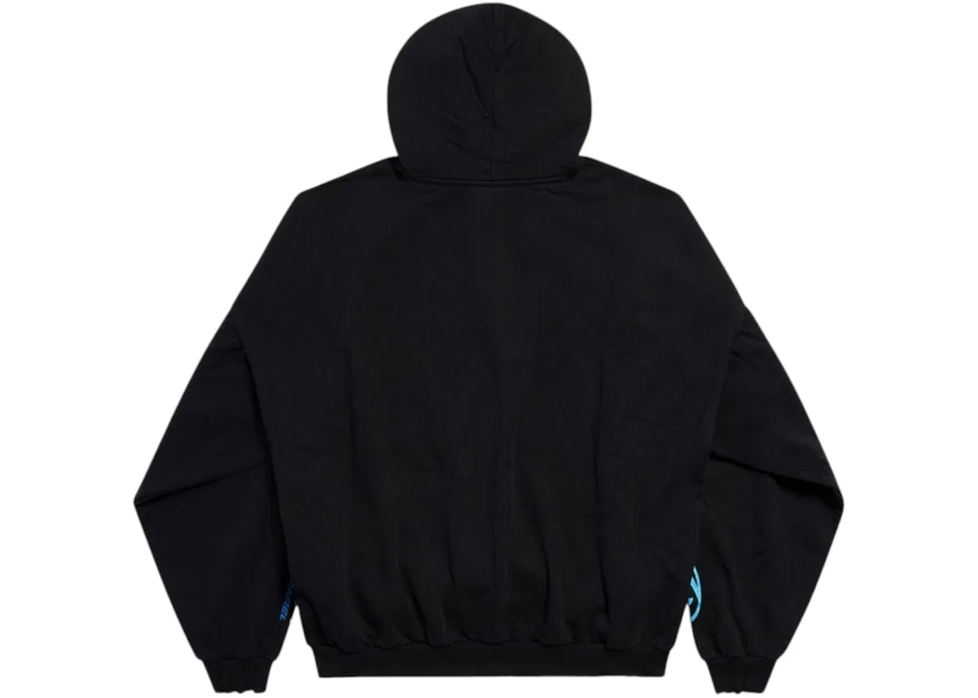 Мужской худи с принтом Surfer Logo Balenciaga, Black — фото 2