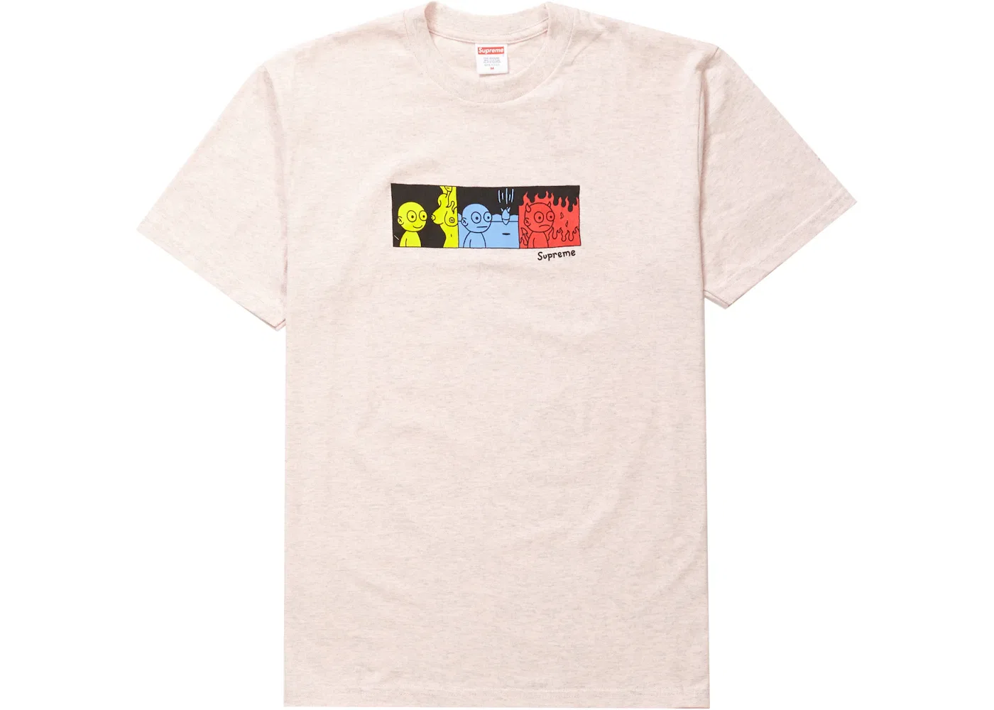 Мужская футболка с принтом Life Tee Supreme, Heather Light Pink