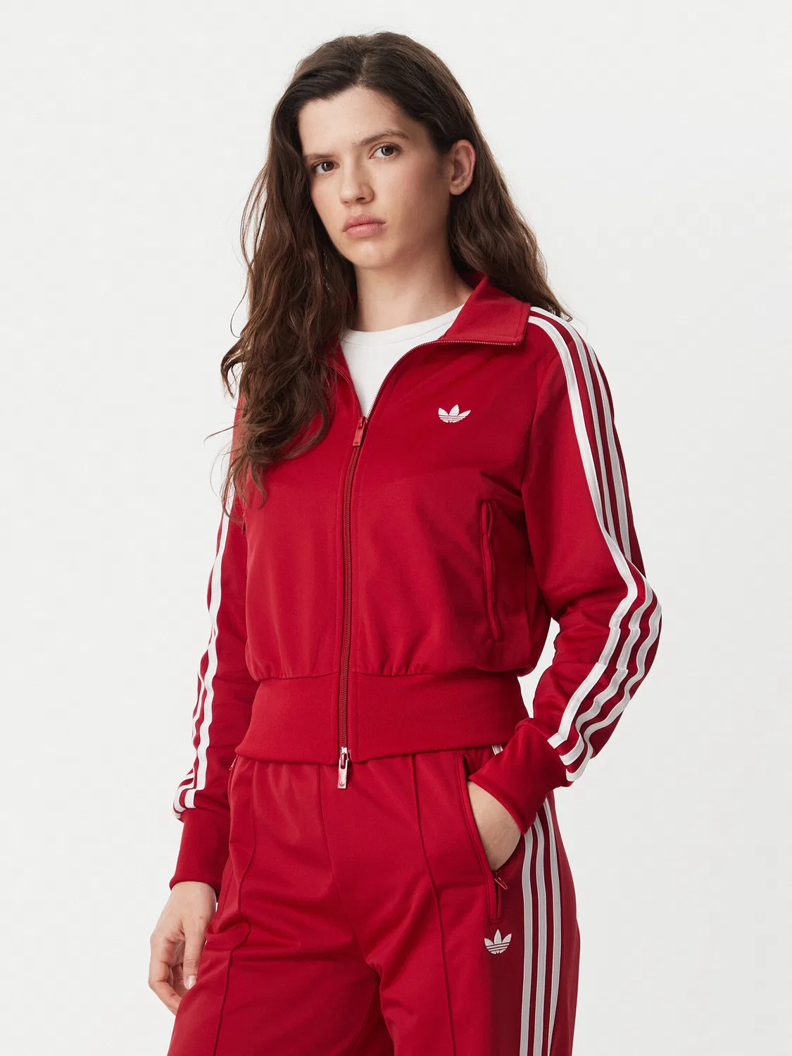 Женская толстовка стандартного кроя Firebird Classic Adidas, красный