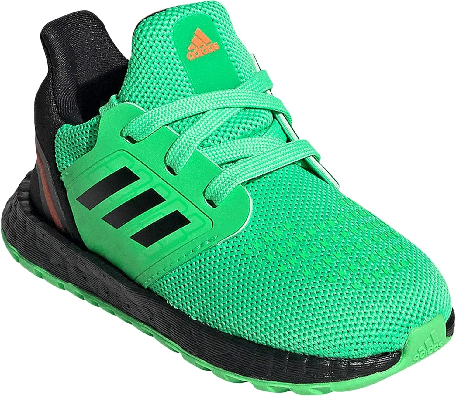 Детские беговые кроссовки Ultraboost 20, Shock Lime/Black/Solar Orange