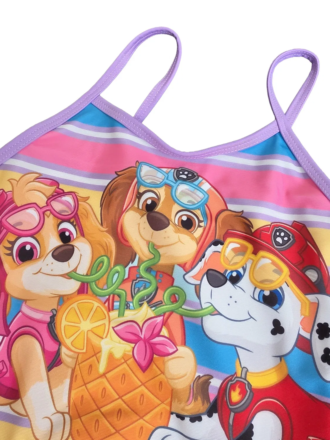 Купальник раздельный с принтом Paw Patrol, фиолетовый — фото 3