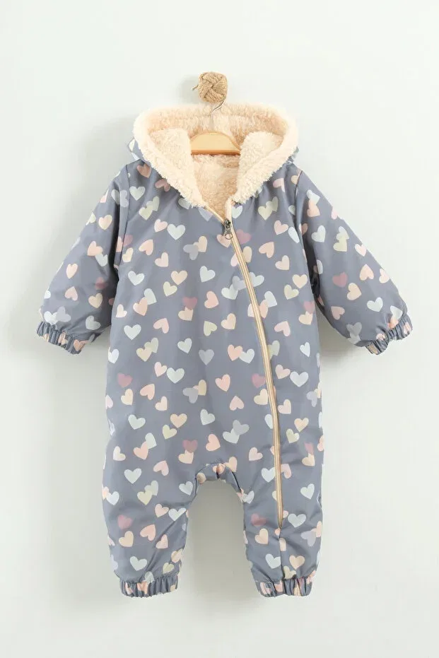 Детский комбинезон для девочек с принтом Basics Babykokko, Indigo Heart