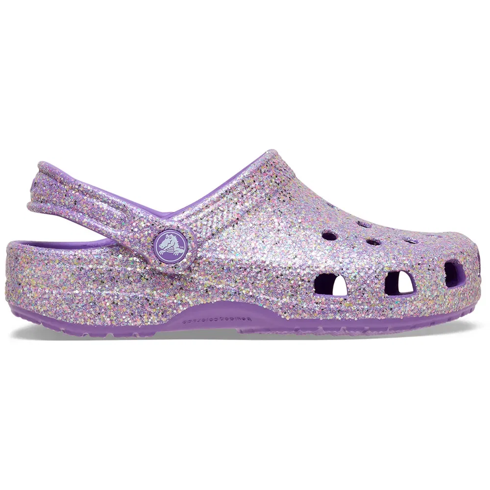 Сабо Classic Fantasy Glitter Crocs, фиолетовый