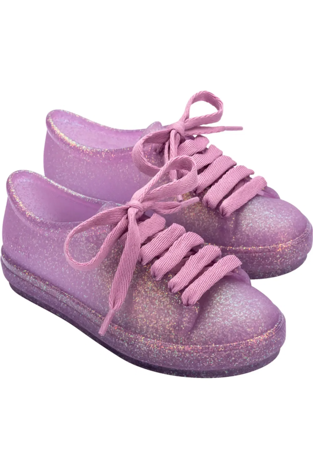 Кроссовки детские блестящие ароматизированные Hip Mini Melissa, Glitter Lilac