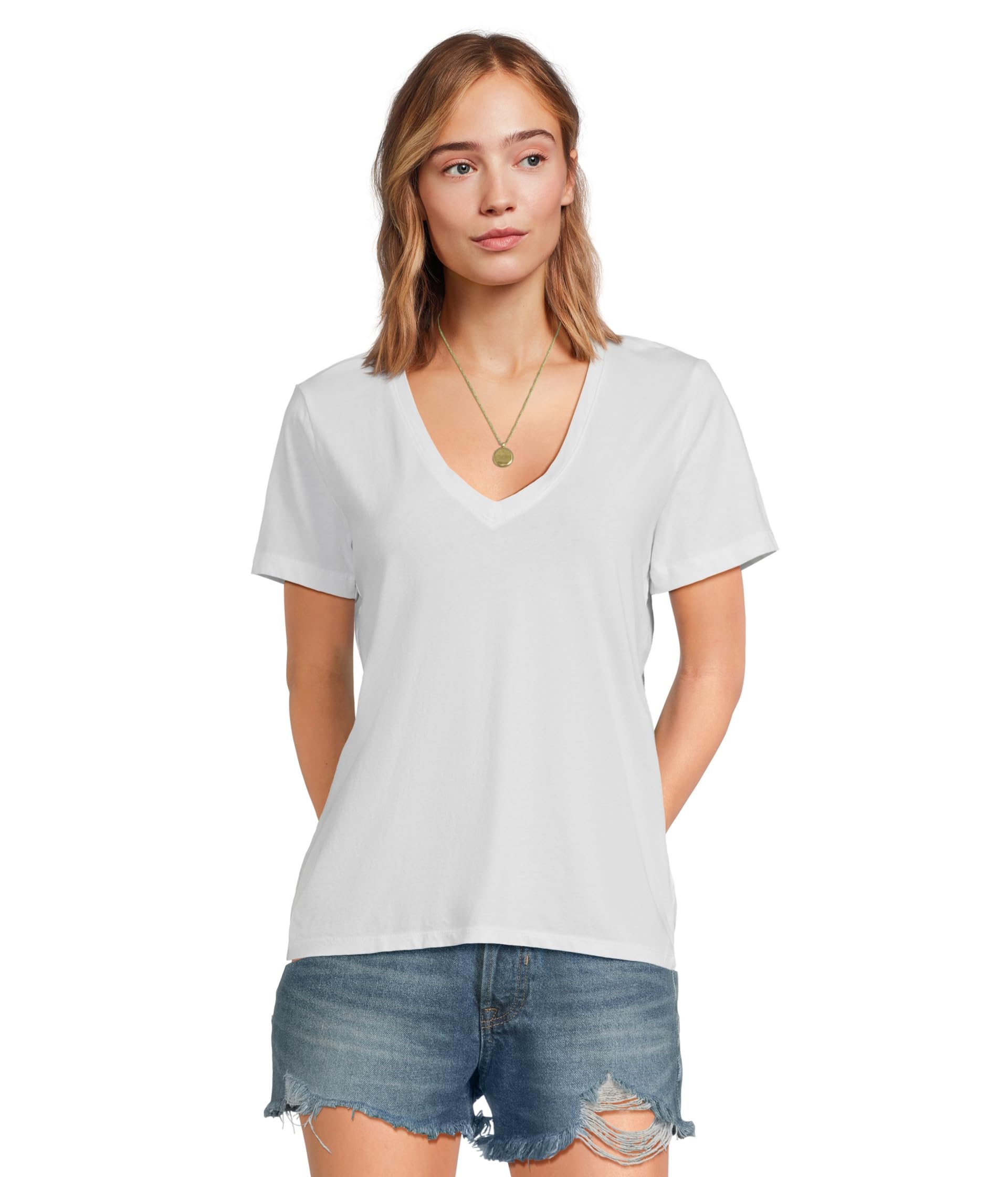 

Футболка Madewell Northside V-Neck Tee, WhiteSee Less