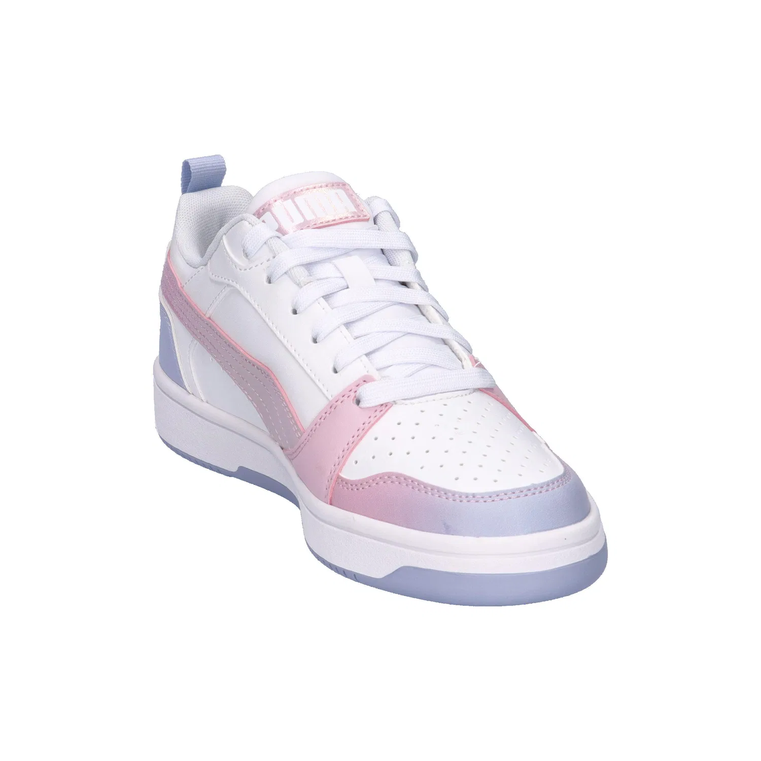 Детские кроссовки с принтом Rebound V6 Lo Blurry Dreams Jr Puma, Weiss — фото 2