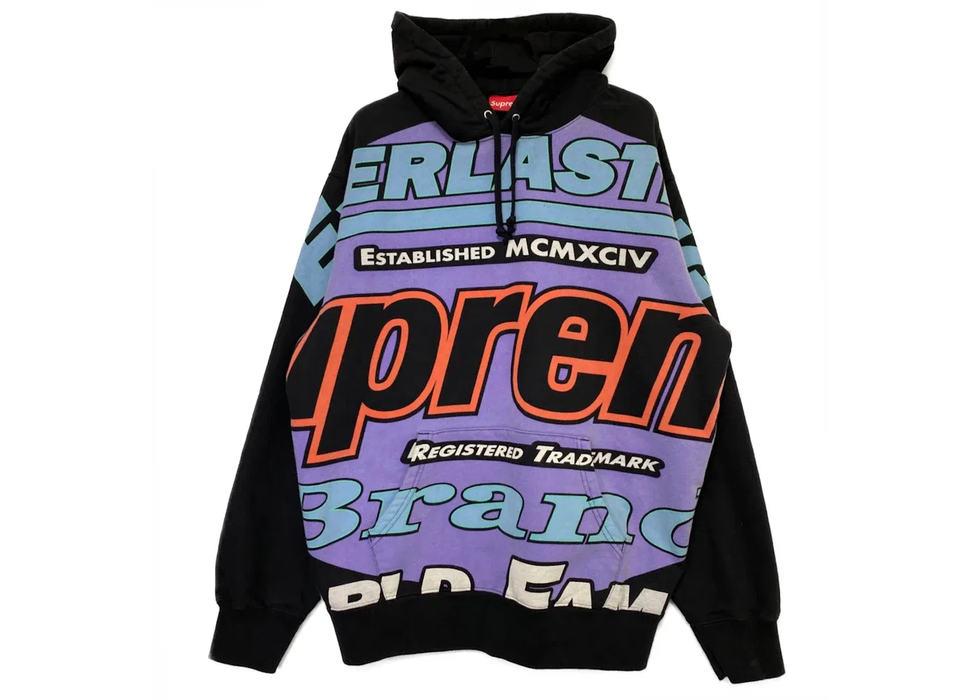 Мужской худи с капюшоном Supreme Everlasting Sweatshirt, Black